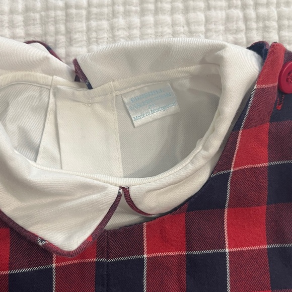 Edgehill Collection - Red and Blue Plaid Romper - Picture 2 of 6
